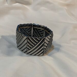 Silver Geometric Bracelet